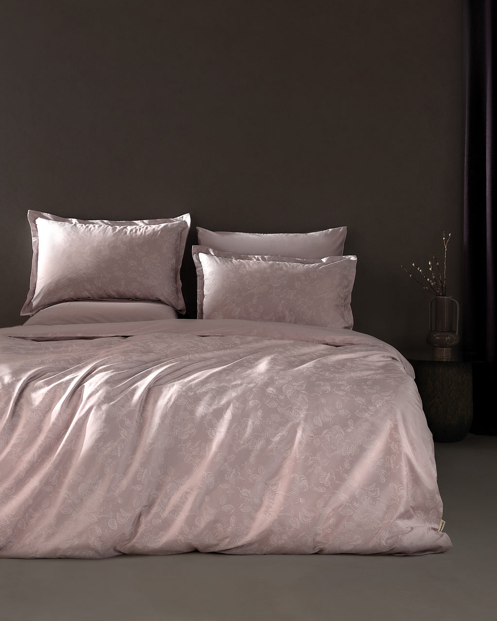 Avril Double Size Luxury Satin Duvet Cover Set - Madame Coco JO