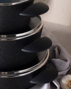 Noir Titanium 7 Piece Cookware Set - Madame Coco JO