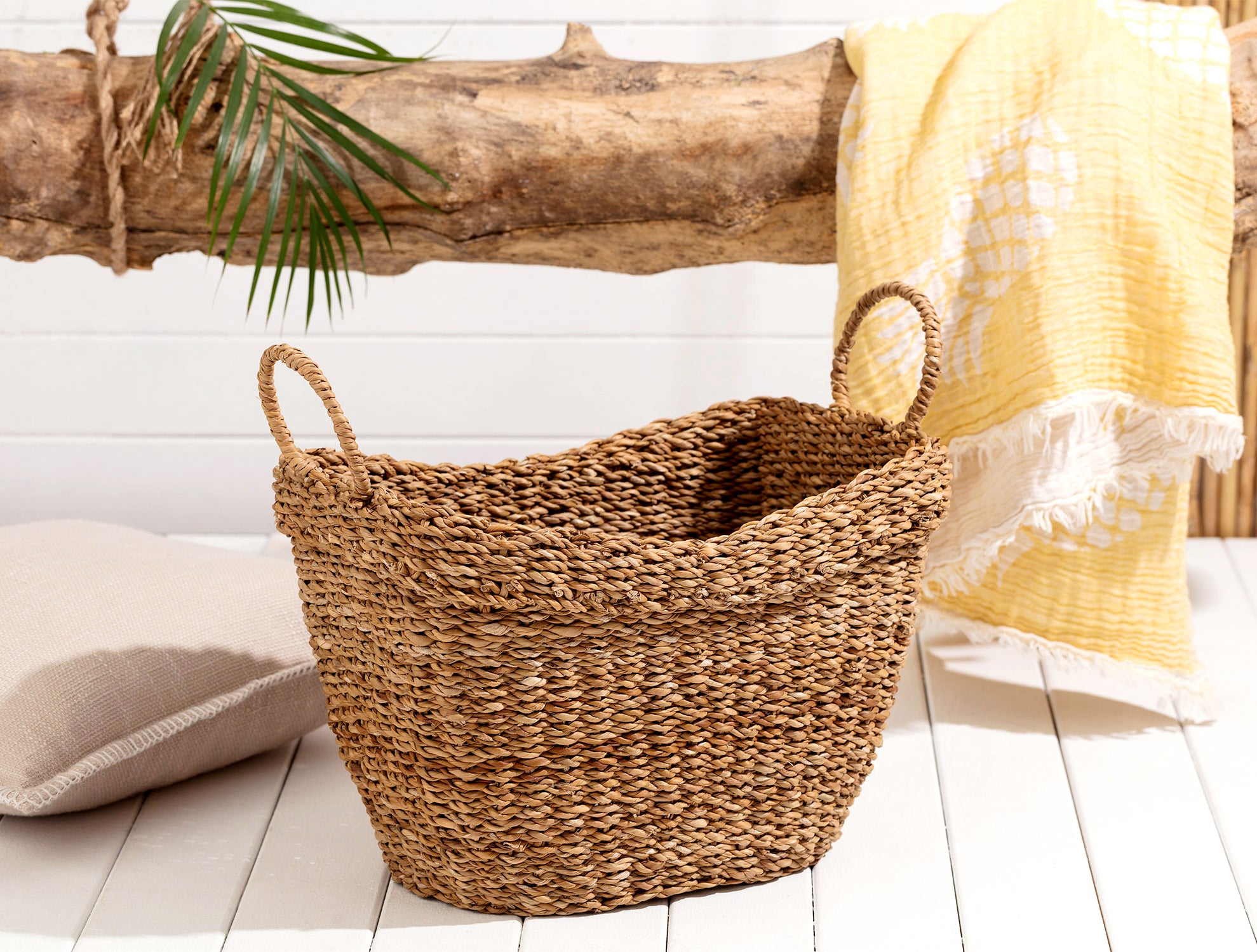 Delle Large Wicker Basket - Madame Coco JO