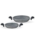 Gordes Granite Look Shallow Pan Set 2 Pieces - Madame Coco JO