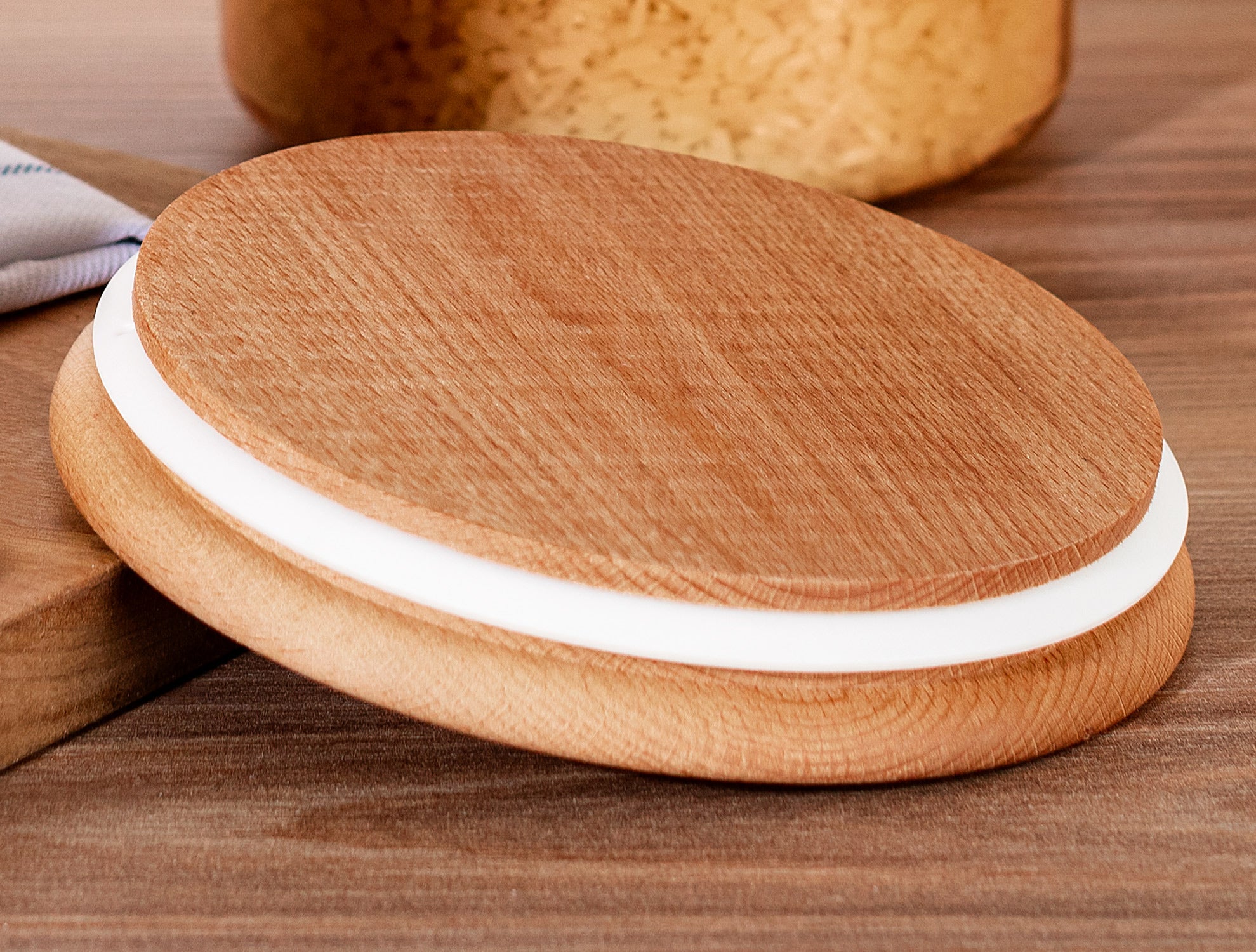 Storage Box With Wooden Lid 2300ml 2pcs - Madame Coco JO