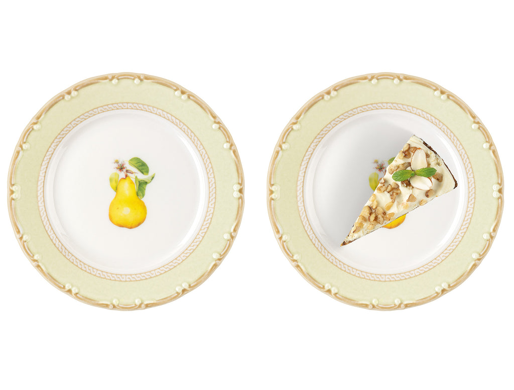 Pear 6 Pcs Cake Plate Set - Madame Coco JO