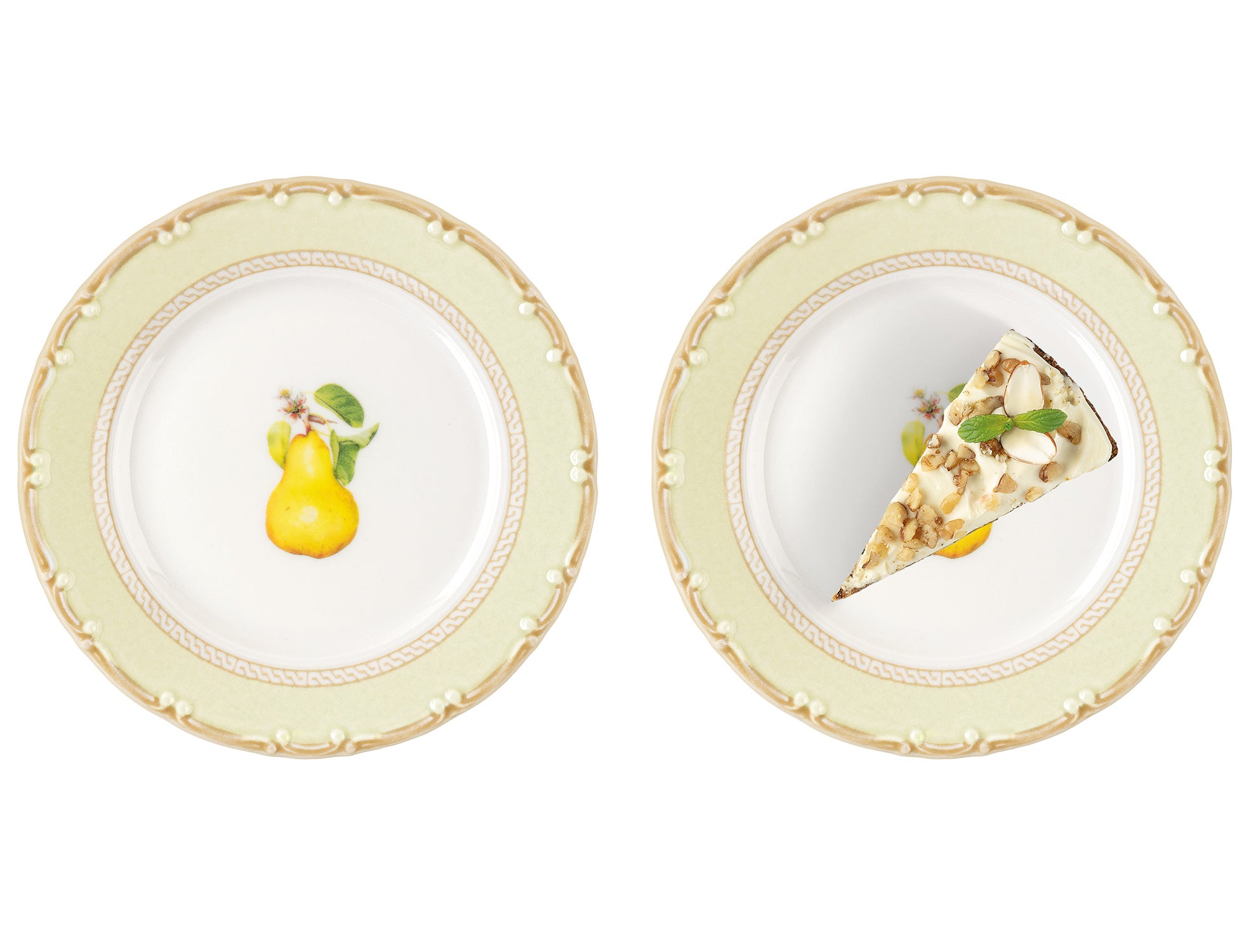 Pear 6 Pcs Cake Plate Set - Madame Coco JO
