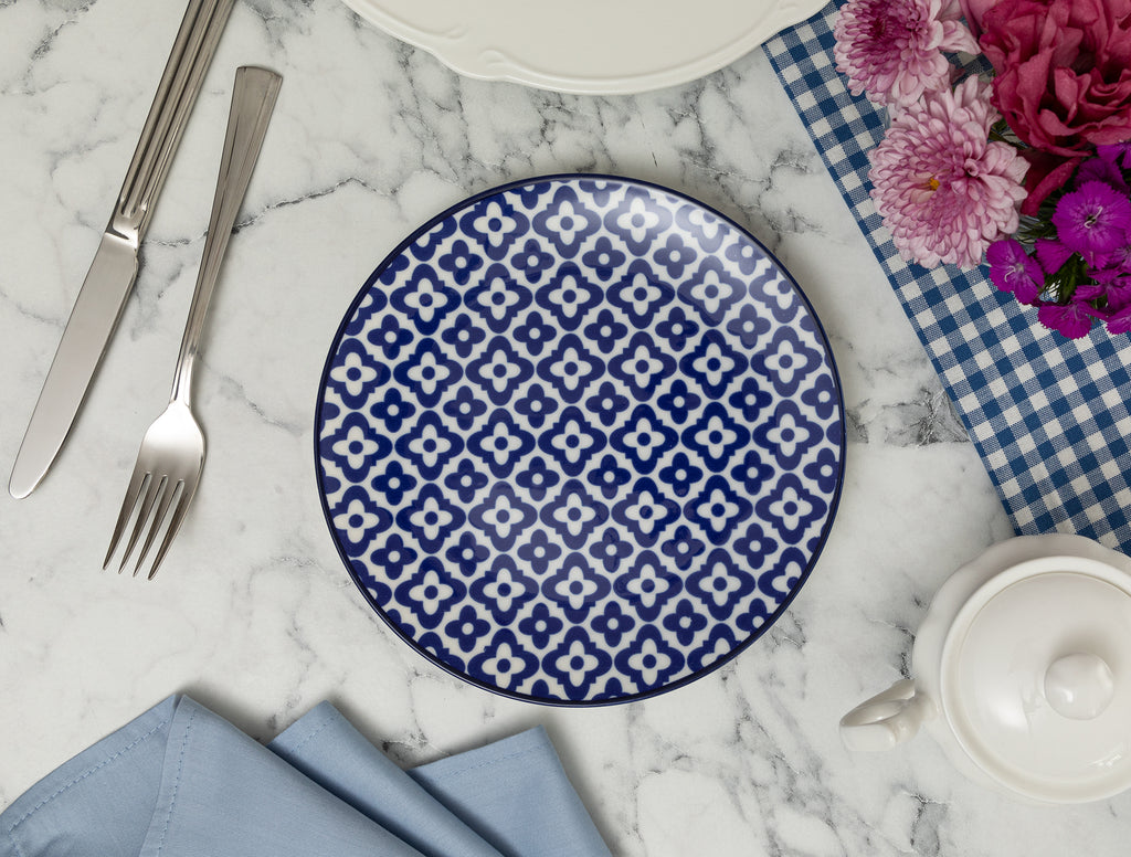 Rêve Bleu Venteux Dessert Plate 19 Cm - Madame Coco JO
