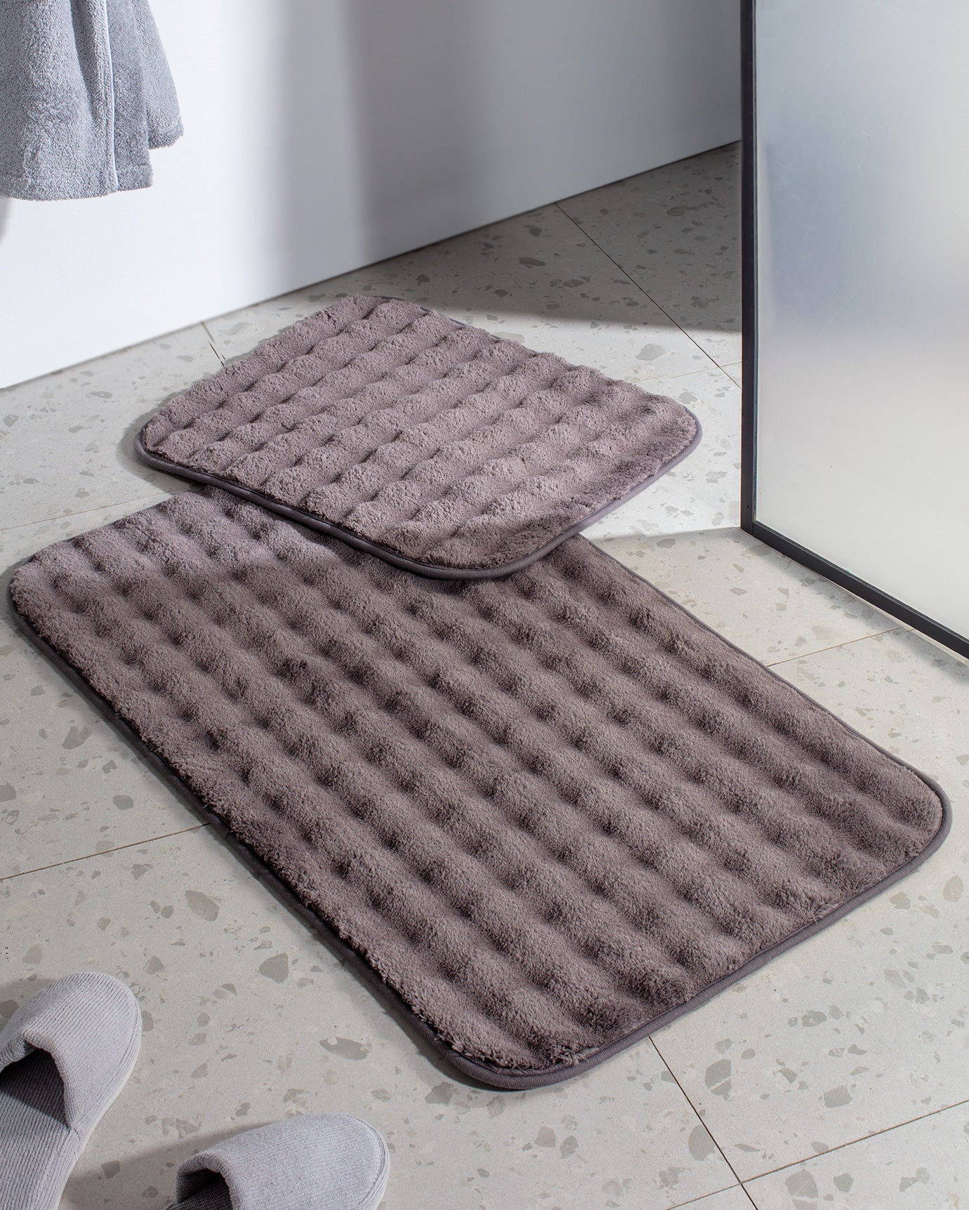 Reflet Bubble 2-piece Bath Mat - Madame Coco JO
