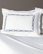 Lis King Size Duvet Cover Set - Embroidered - Satin - Madame Coco JO