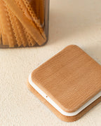 Storage Box With Wooden Lid 2100ml 2pcs - Madame Coco JO