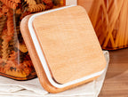Storage Box With Wooden Lid 1500ml 2pcs - Madame Coco JO