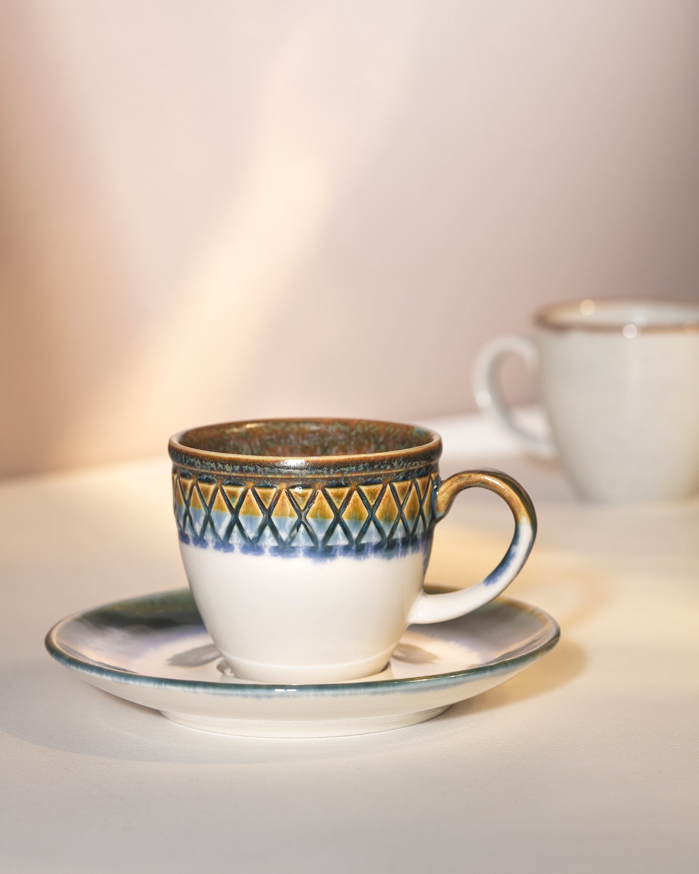 Antique  4-piece Coffee Cup Set - Madame Coco JO