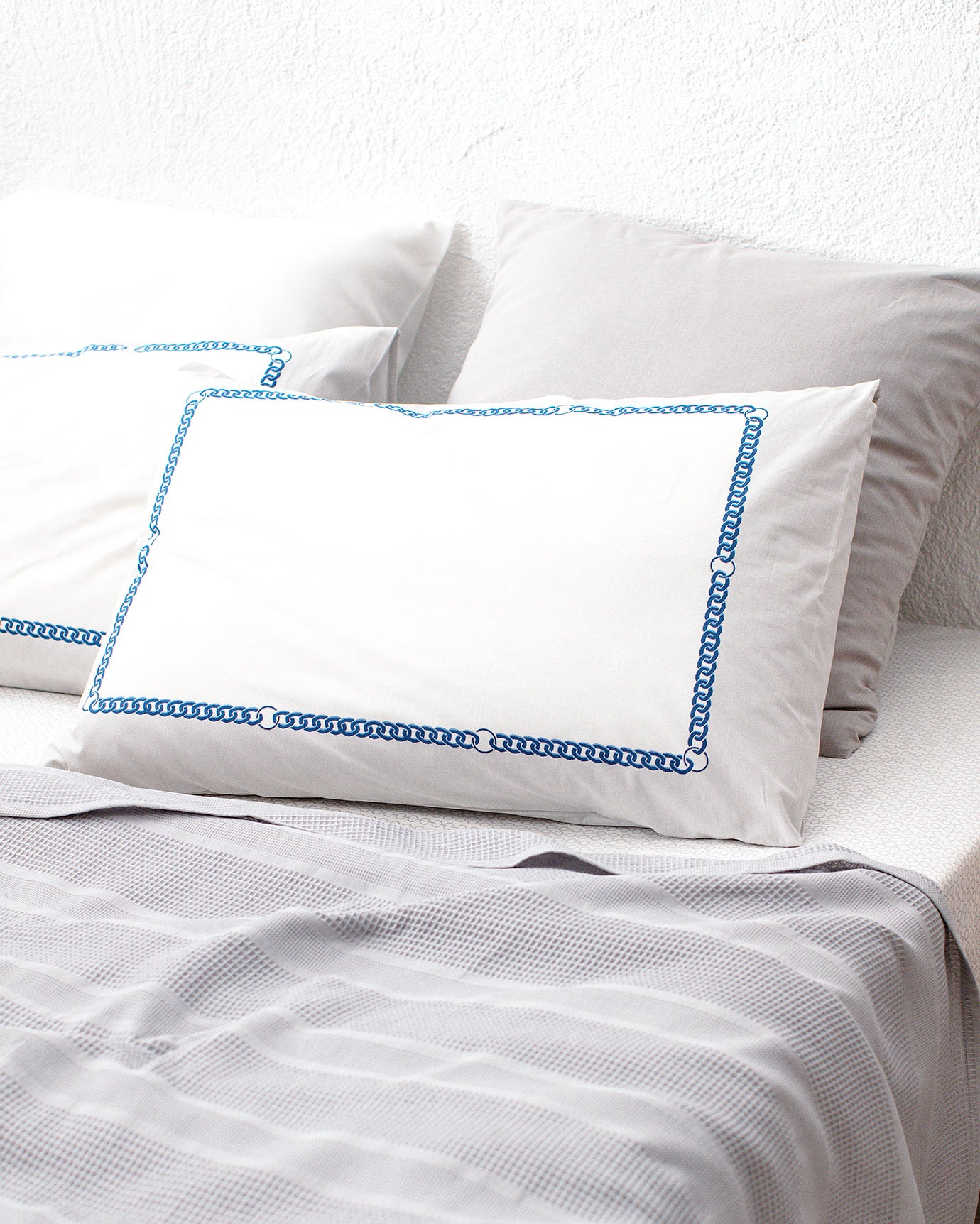 Mathilda Carded Plain King Size Pique Set - Madame Coco JO