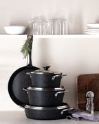 Noir Titanium 7 Piece Cookware Set - Madame Coco JO