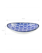 Rêve Bleu Belfort Oval Plate - Madame Coco JO