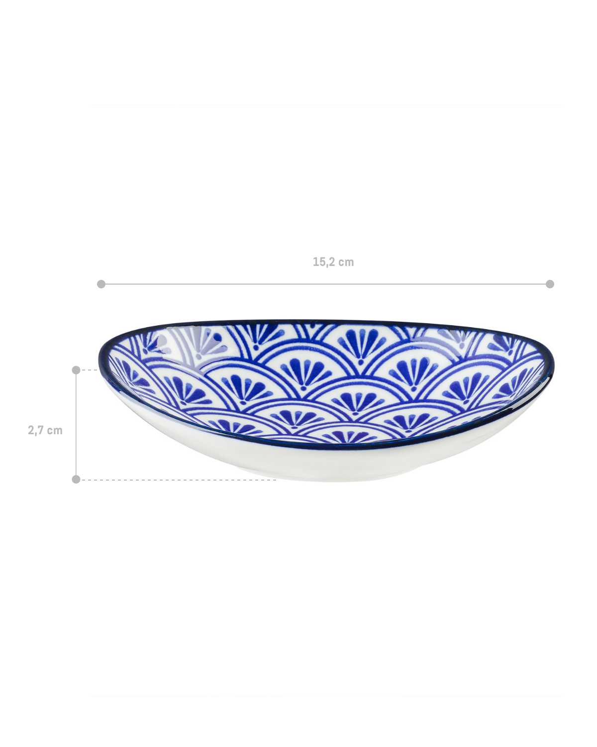 Rêve Bleu Belfort Oval Plate - Madame Coco JO