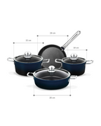 Titanium Professional Cookware Set 7 Pieces - Madame Coco JO