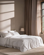 Magou Kıng Sıze Embroıdery Satın Duvet Cover Set - Madame Coco JO