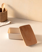 Storage Box With Wooden Lid 750ml - Madame Coco JO