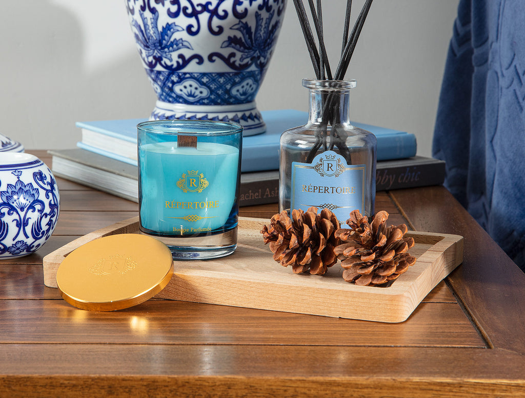 Répertoire Scented Wooden Wick Glass Candle - Madame Coco JO