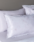 Audrey King Size Duvet Cover Set - Jacquard Satin - Madame Coco JO