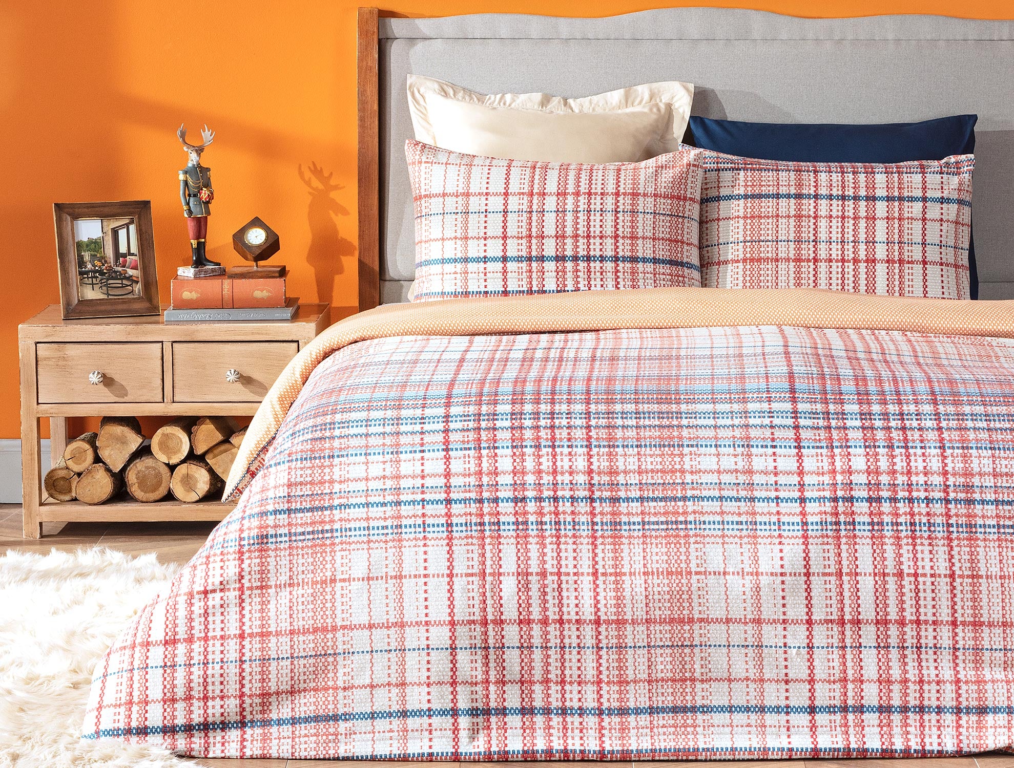 Bret Duvet Cover Set - Flannel - Madame Coco JO