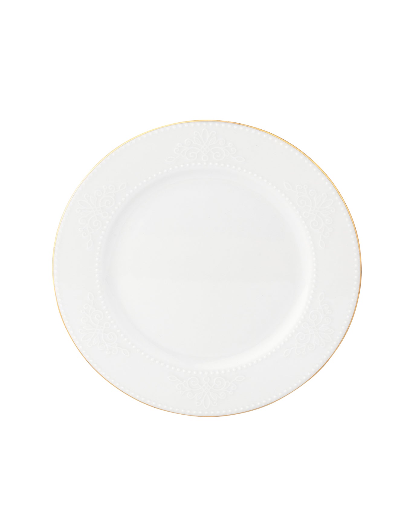 Odette 28 Piece Dinner Set Gold/platinum - Madame Coco JO