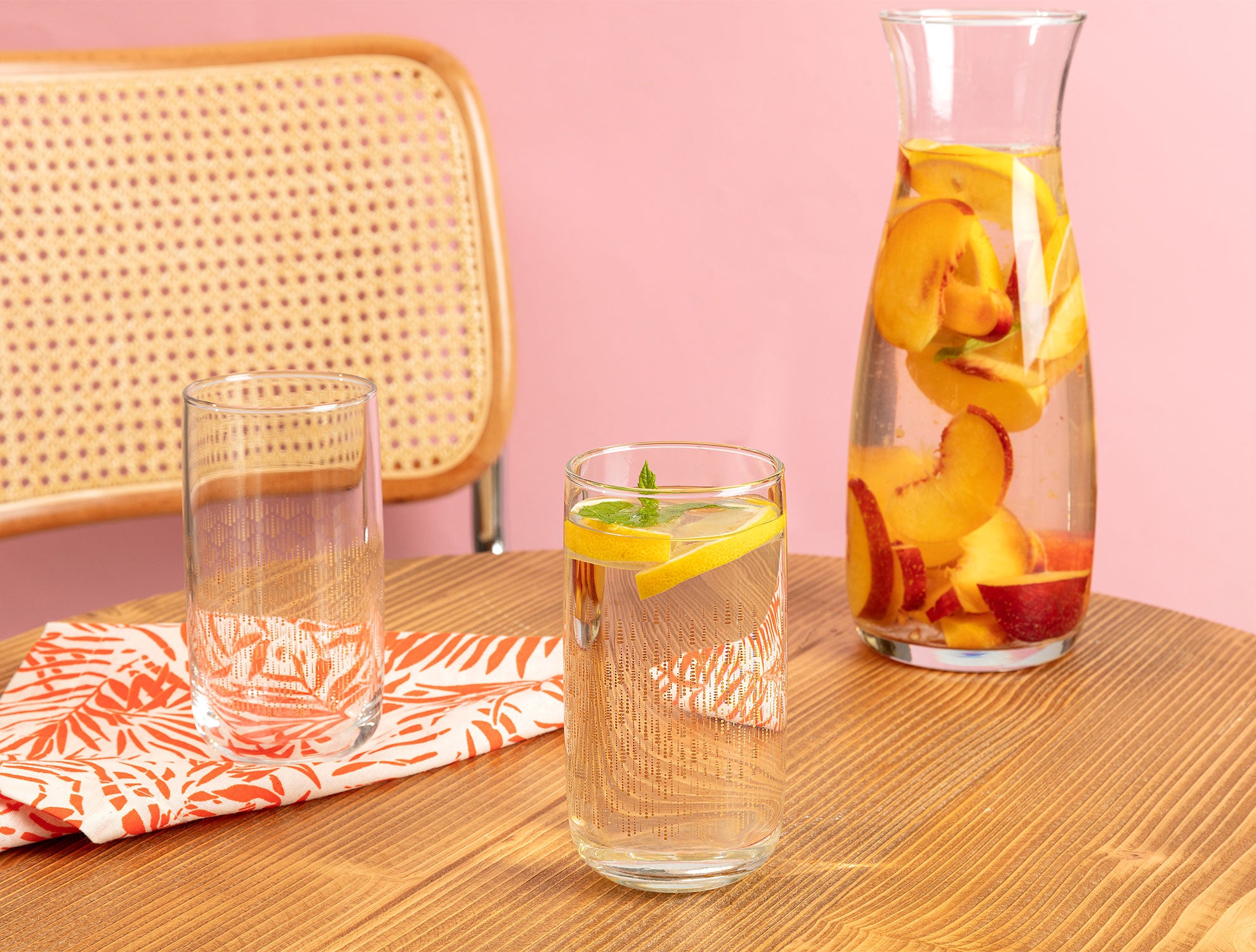 Musette-golden Rain 4-piece Beverage Glass Set - Madame Coco JO