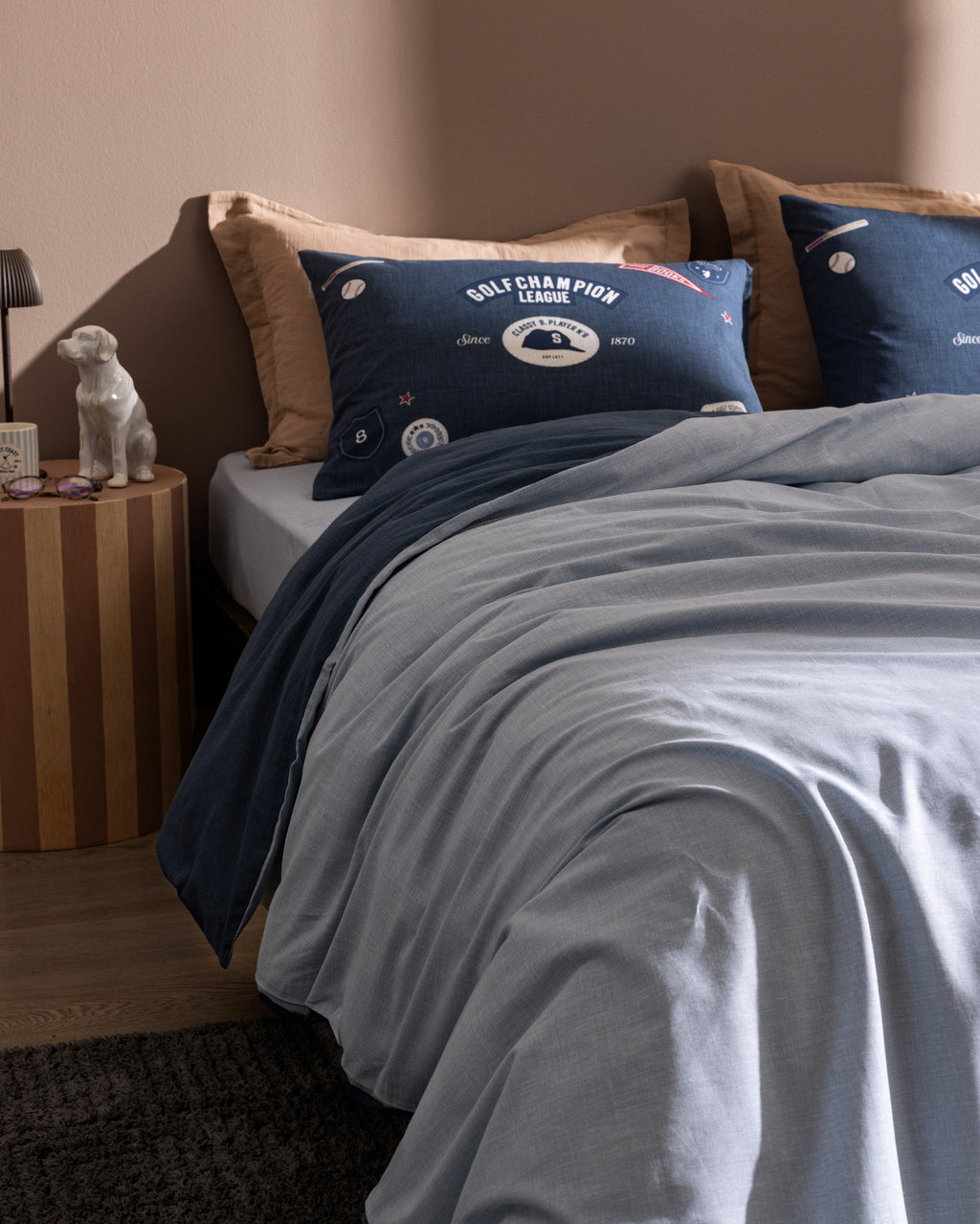 Ruben Double Size Duvet Cover Set - Ranforce Patterned - Madame Coco JO