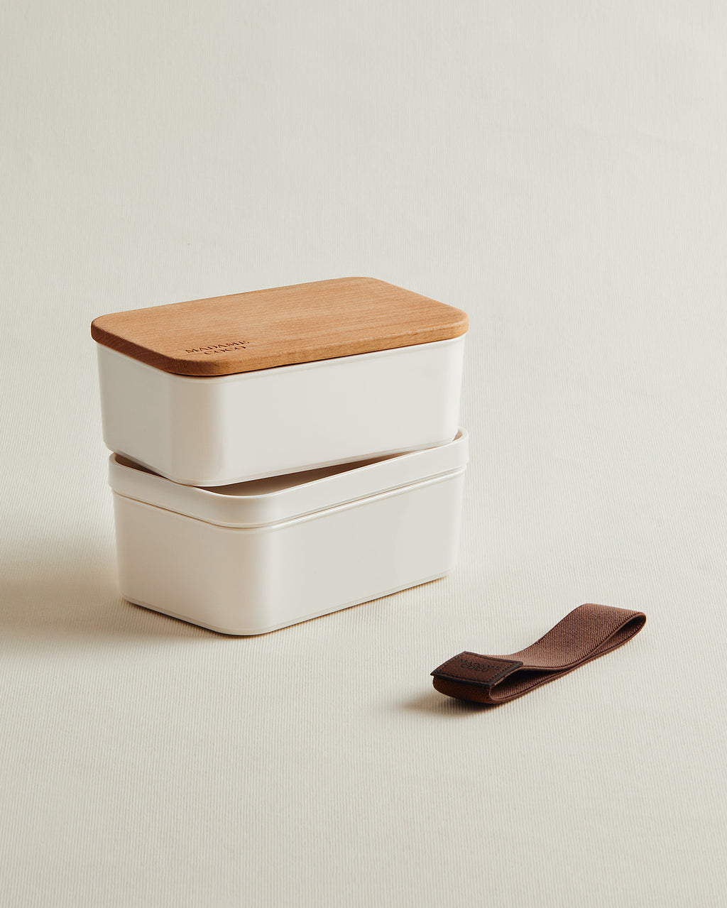 Storage Box With Wooden Lid 500ml 2pcs - Madame Coco JO