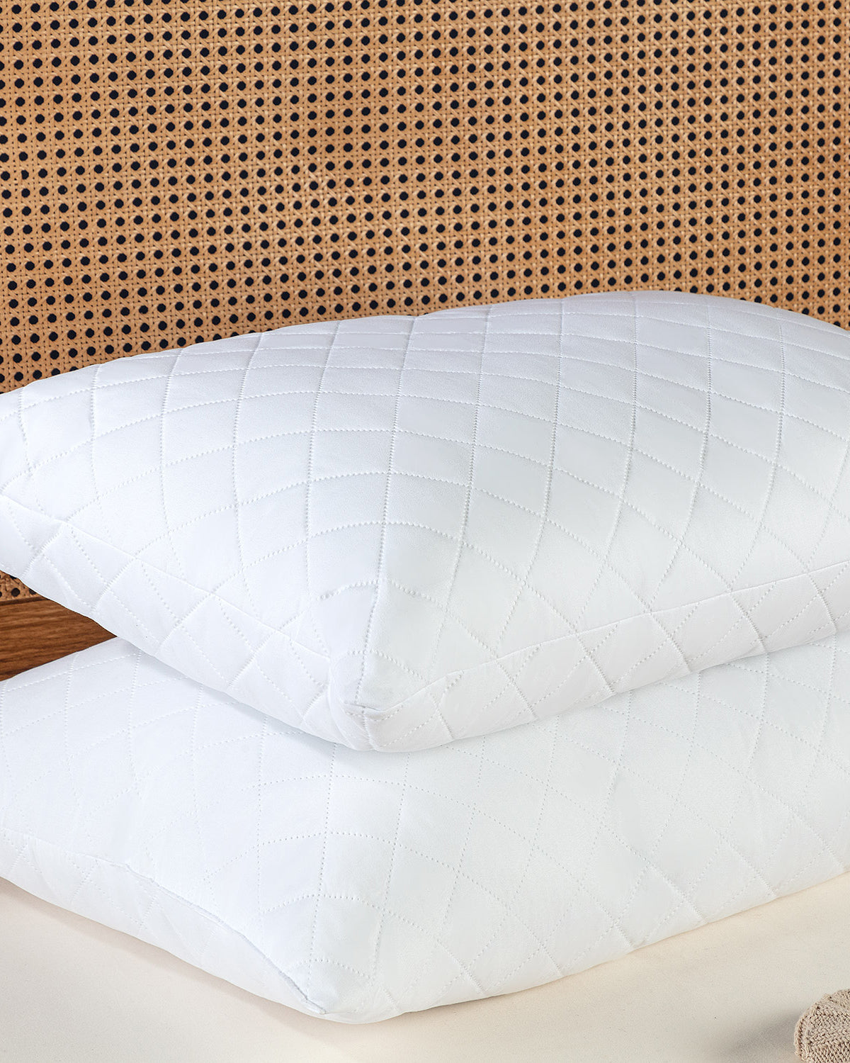 Farrant 2 Piece Quilted Ultrasonic Pillow - Madame Coco JO