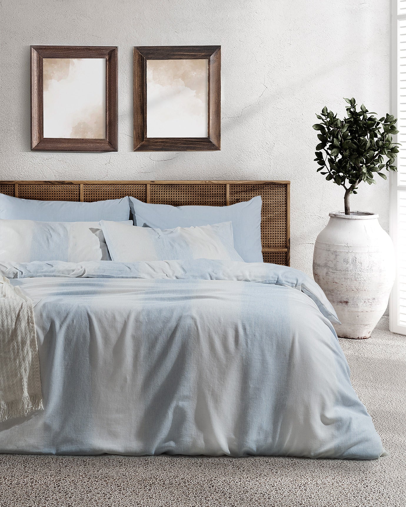 Berthe Single Size Dobby Duvet Cover Set - Madame Coco JO