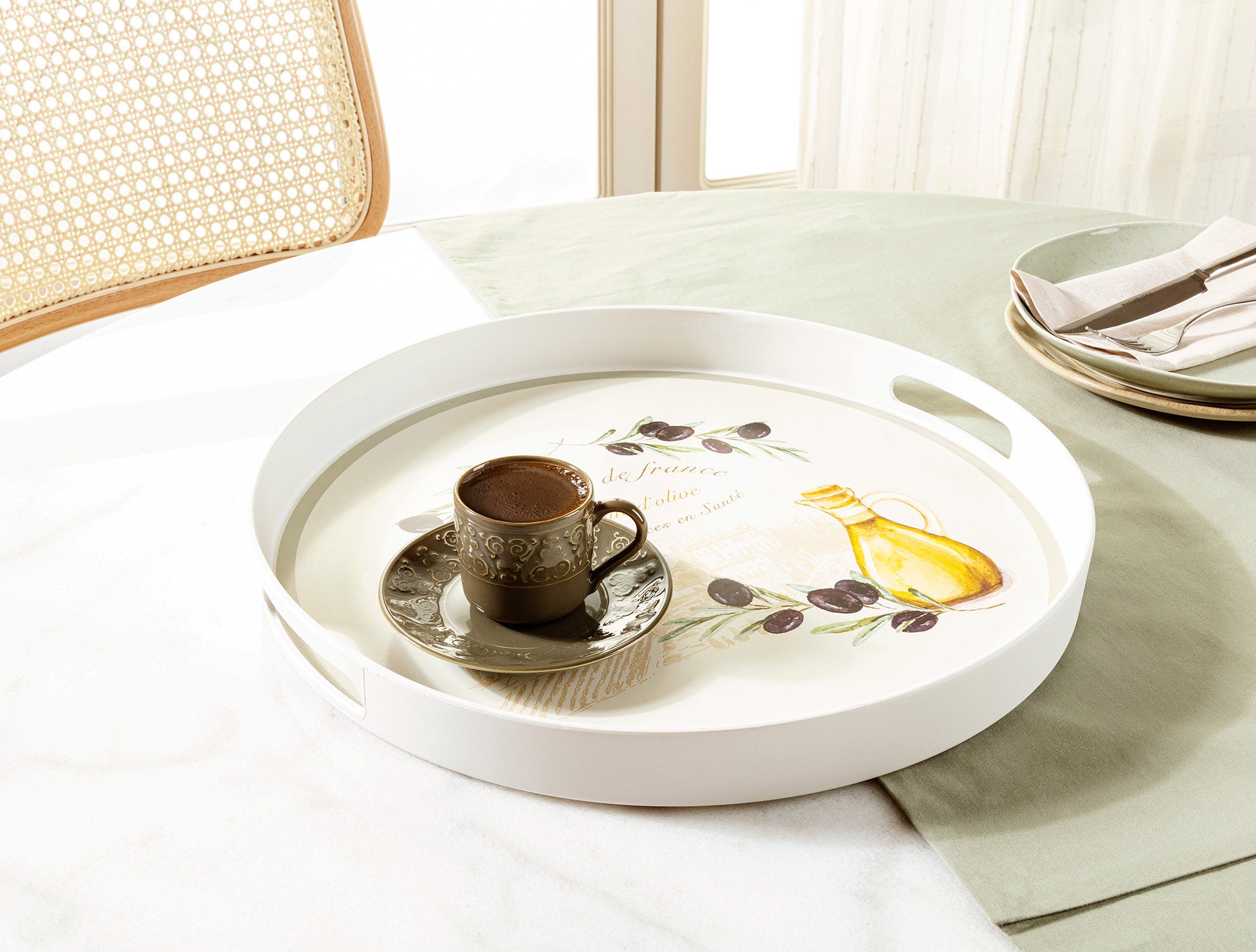Olive Round Tray - Madame Coco JO