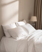 Magou Kıng Sıze Embroıdery Satın Duvet Cover Set - Madame Coco JO