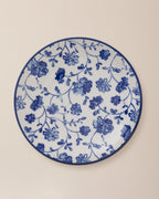 Rêve Bleu Fleur Soup Plate 21 Cm - Madame Coco JO