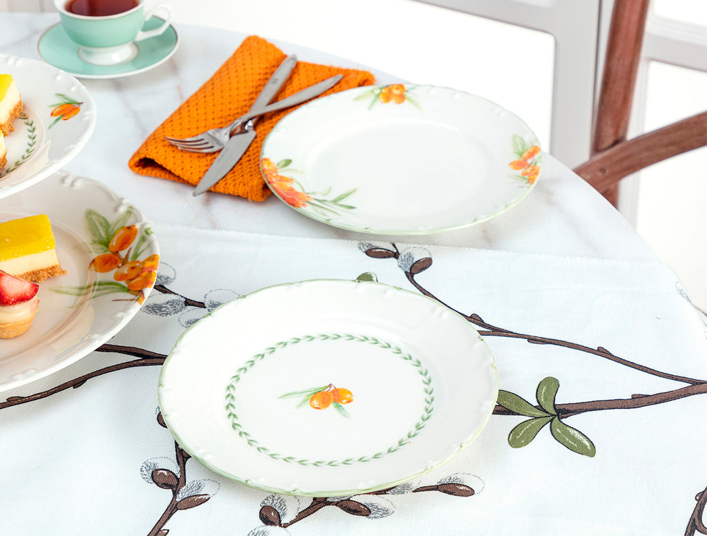 Eleagnus 6 Pcs Cake Plate Set - Madame Coco JO
