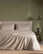 Nicole King Size Dobby Duvet Cover Set - Madame Coco JO