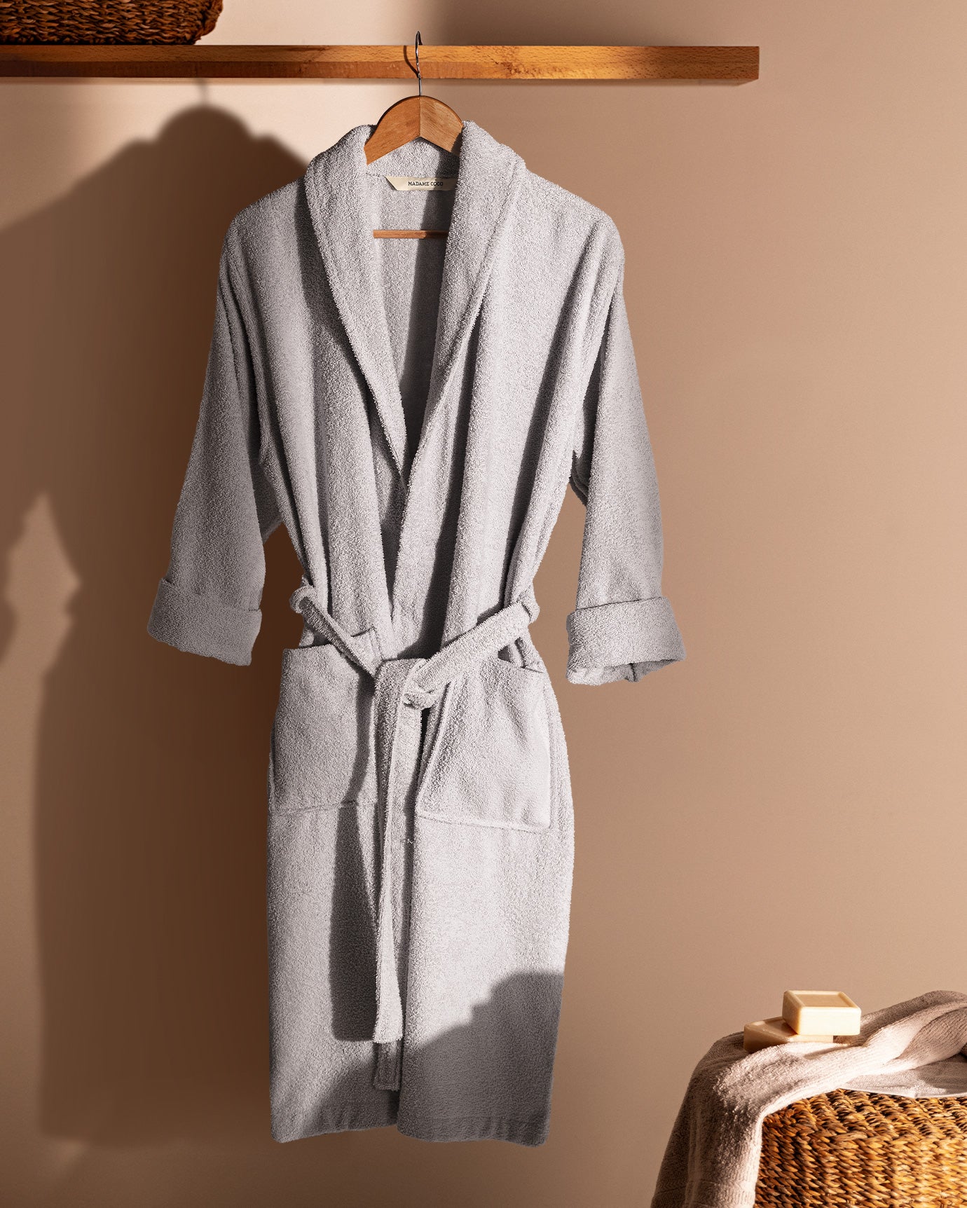 Belda Shawl Collar Women's Bathrobe - Madame Coco JO