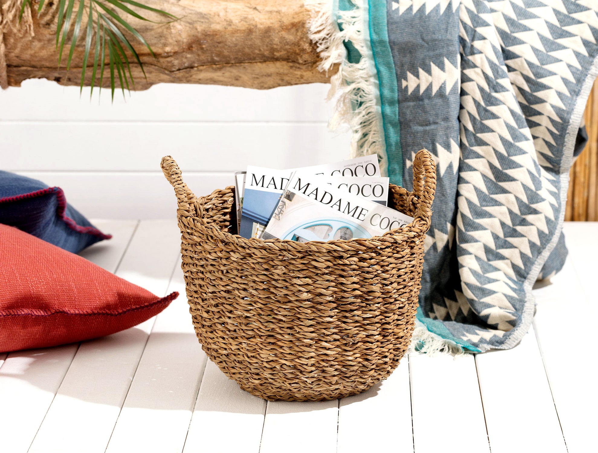 Dorise Large Wicker Basket - Madame Coco JO