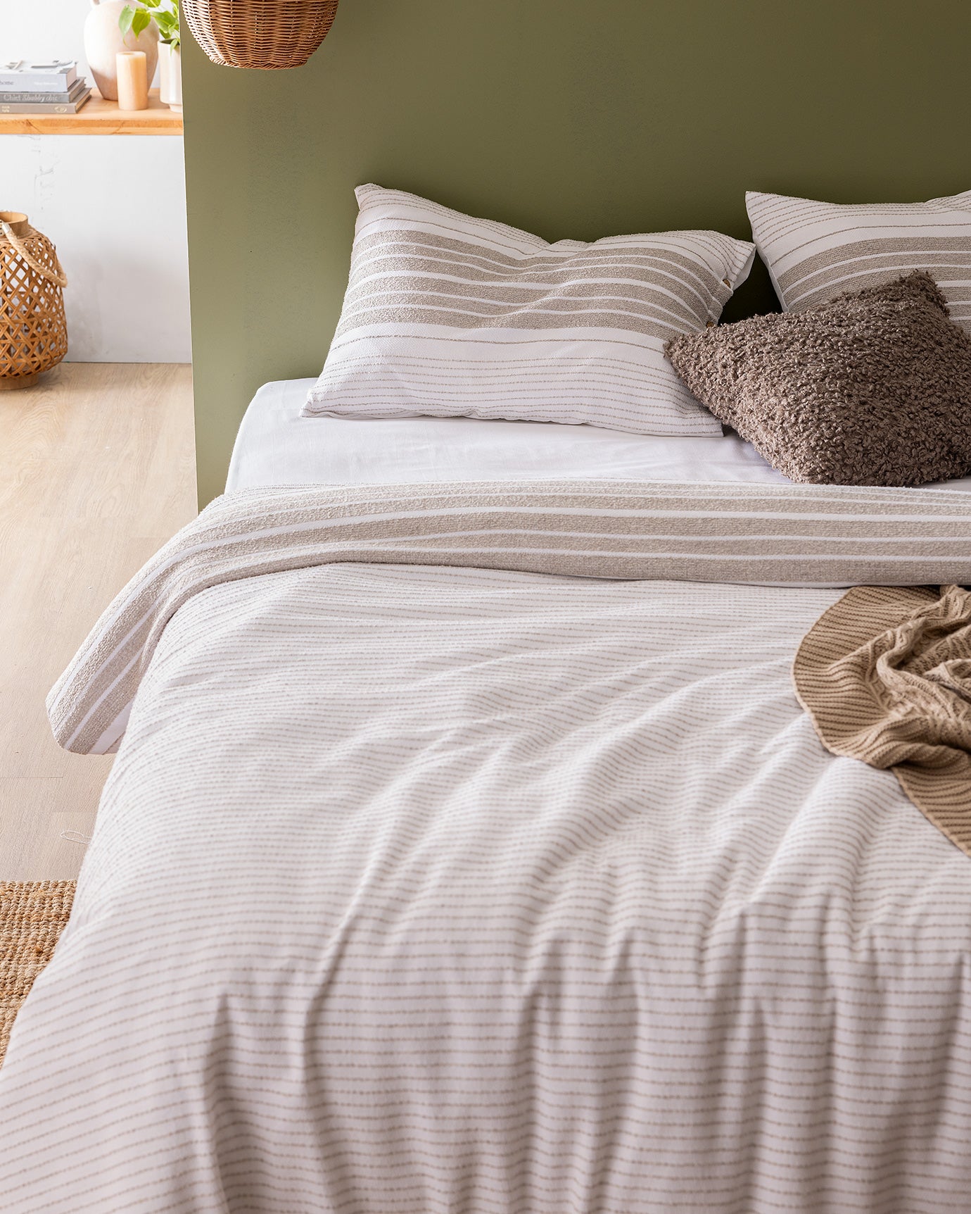 Ranya Double Size Yarn Dyed Duvet Cover Set - Madame Coco JO