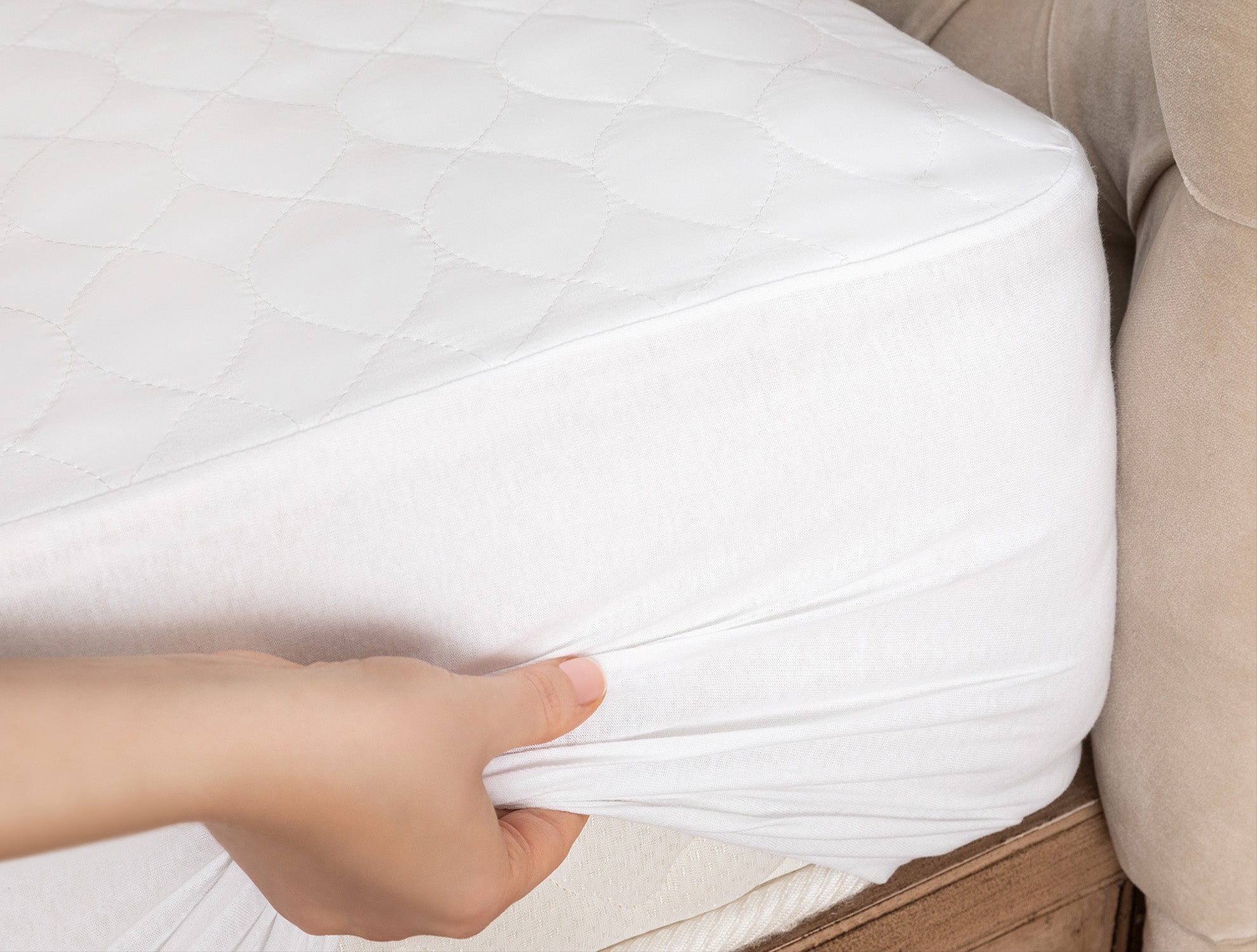 Quilted Fitted Mattress Protector - Madame Coco JO