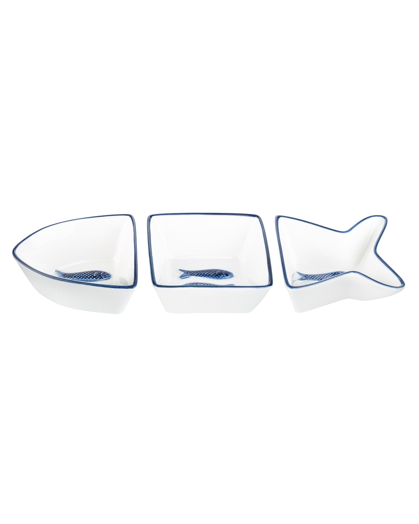 Marine 3 Piece Serving Plate - Madame Coco JO
