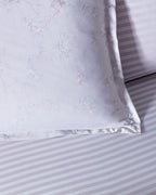 Audrey King Size Duvet Cover Set - Jacquard Satin - Madame Coco JO