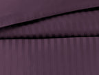Elicia Double Size Striped Satin Duvet Cover Set - Madame Coco JO