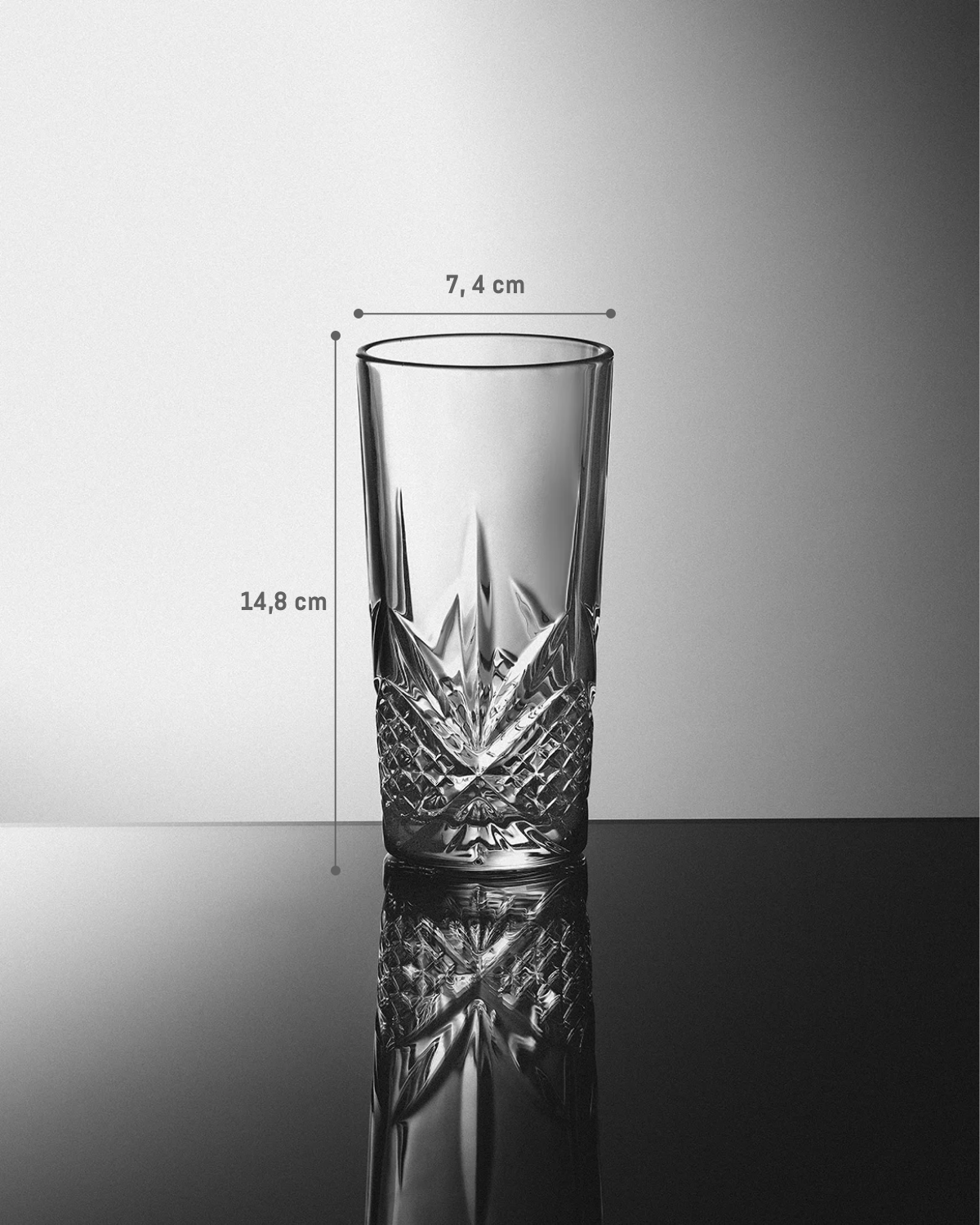Dublin 4-piece Soft Drink Glass Set - 350ml - Madame Coco JO