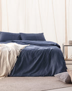 Adrien King Size Ribbed Duvet Cover Set - Madame Coco JO