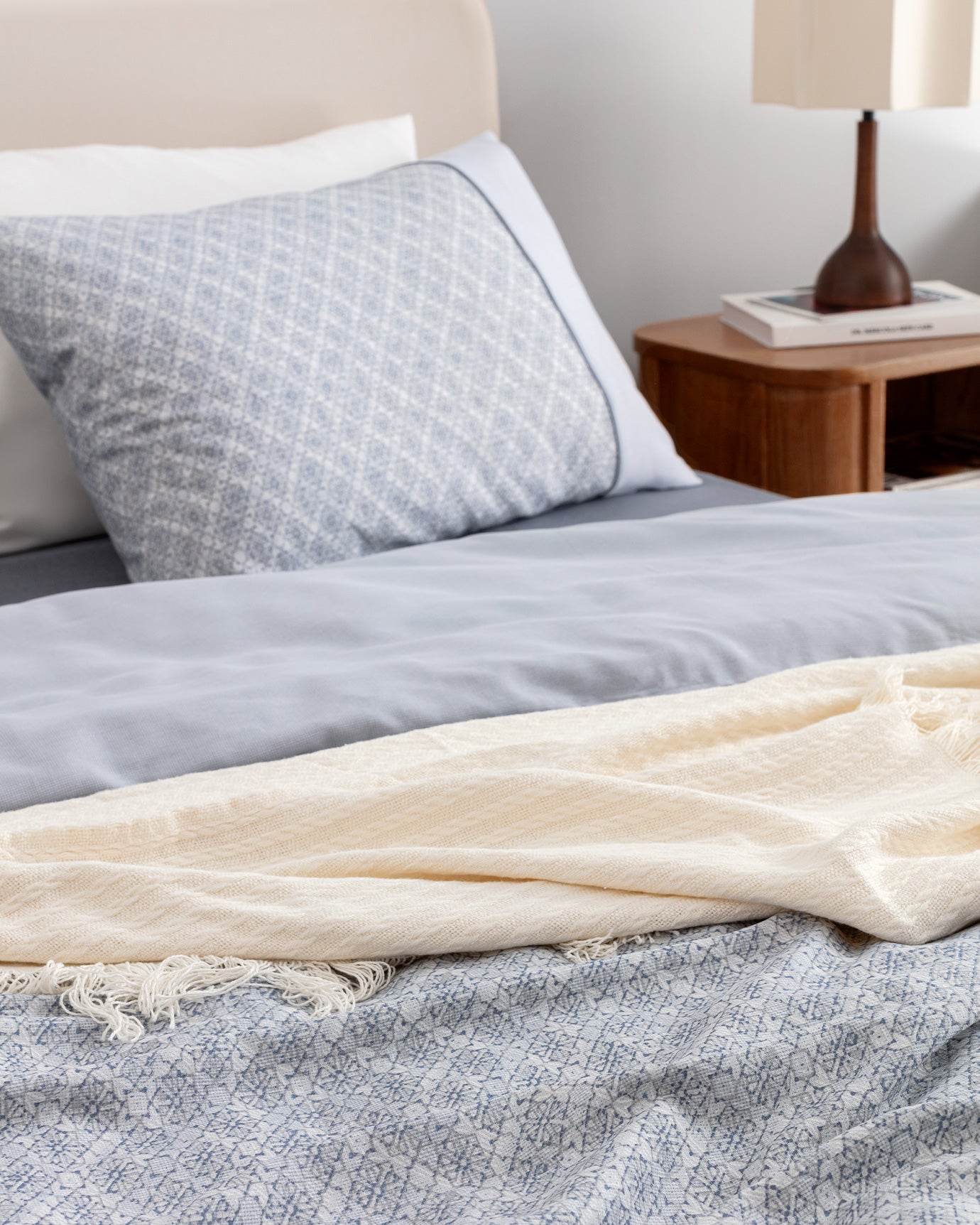 Clarice King Size Duvet Cover Set - Coco Crep Patterned - Madame Coco JO