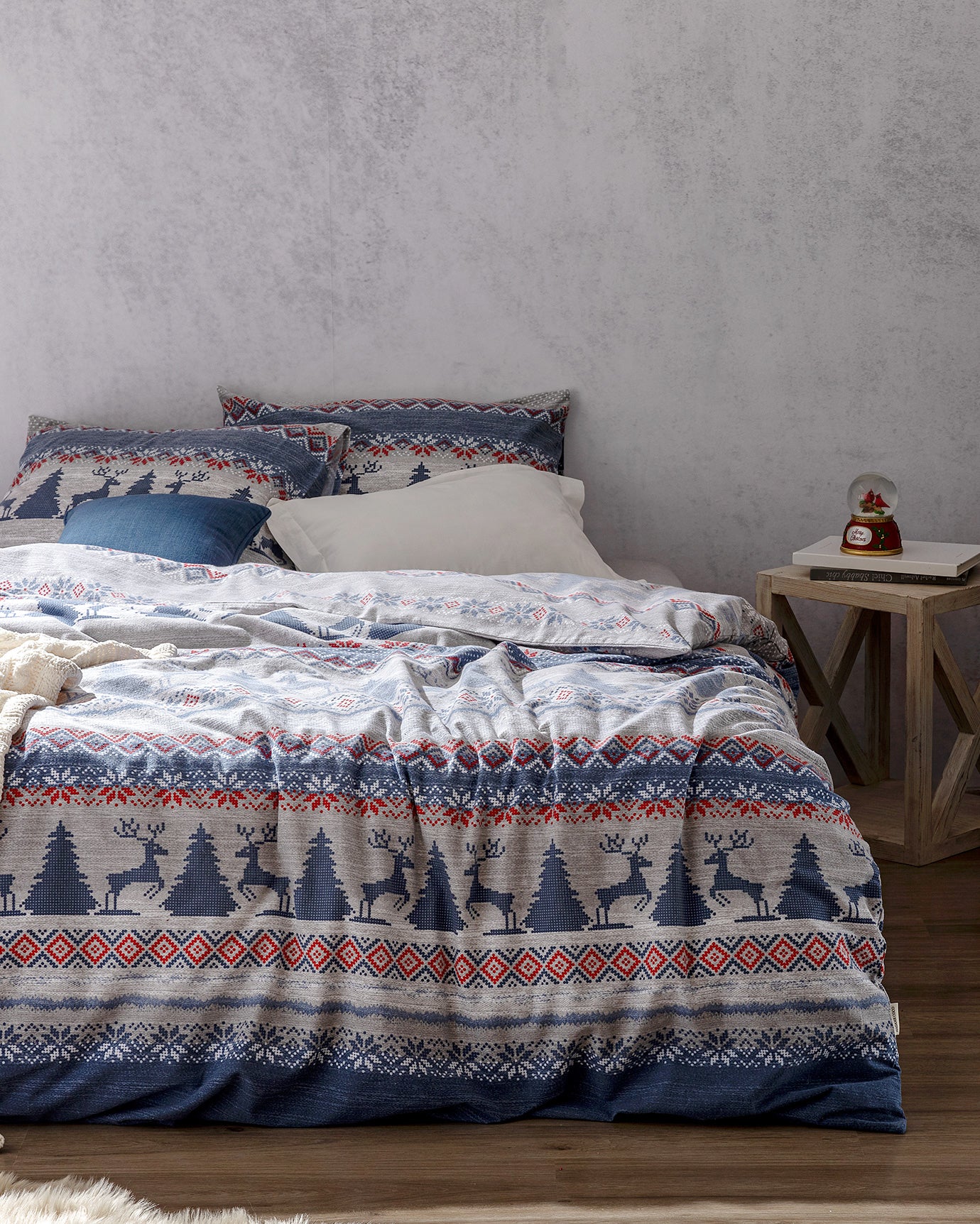 Vixien King Size Flannel Duvet Cover Set - Madame Coco JO