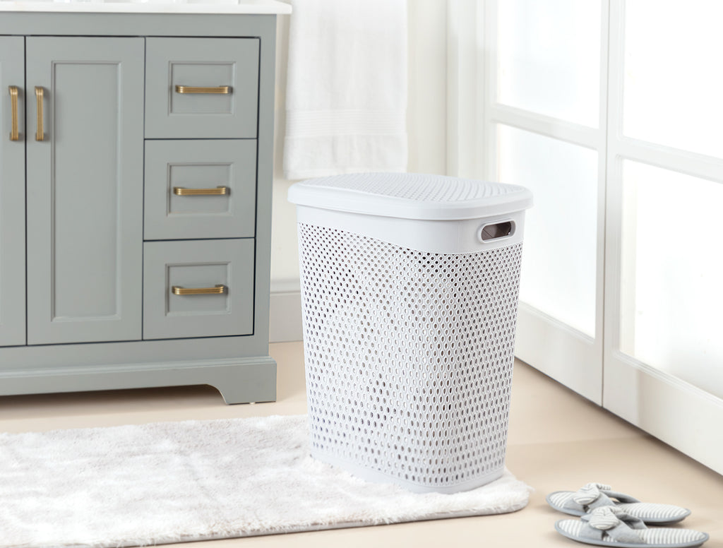 Bellamy Laundry Basket With Lid - Madame Coco JO
