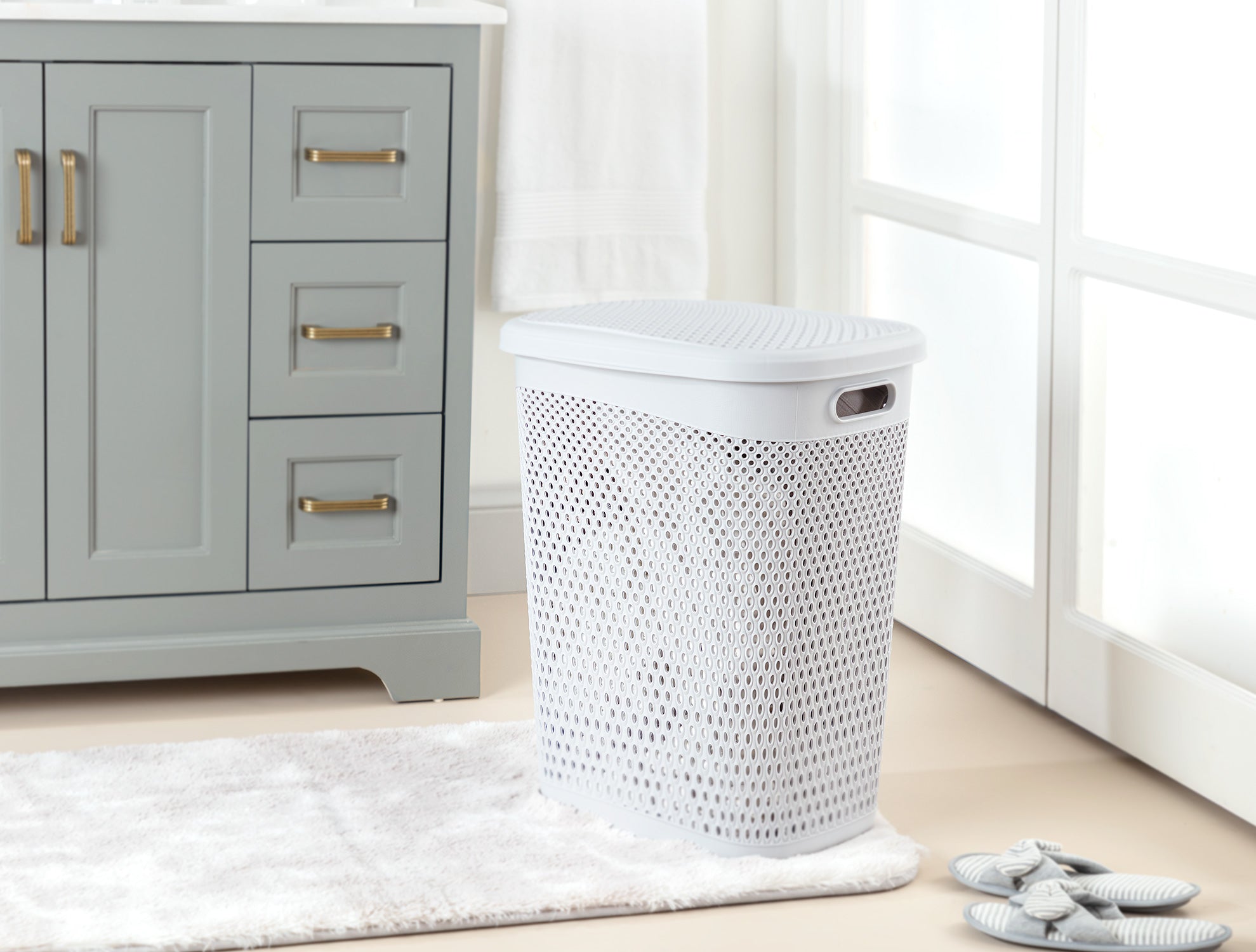 Bellamy Laundry Basket With Lid - Madame Coco JO