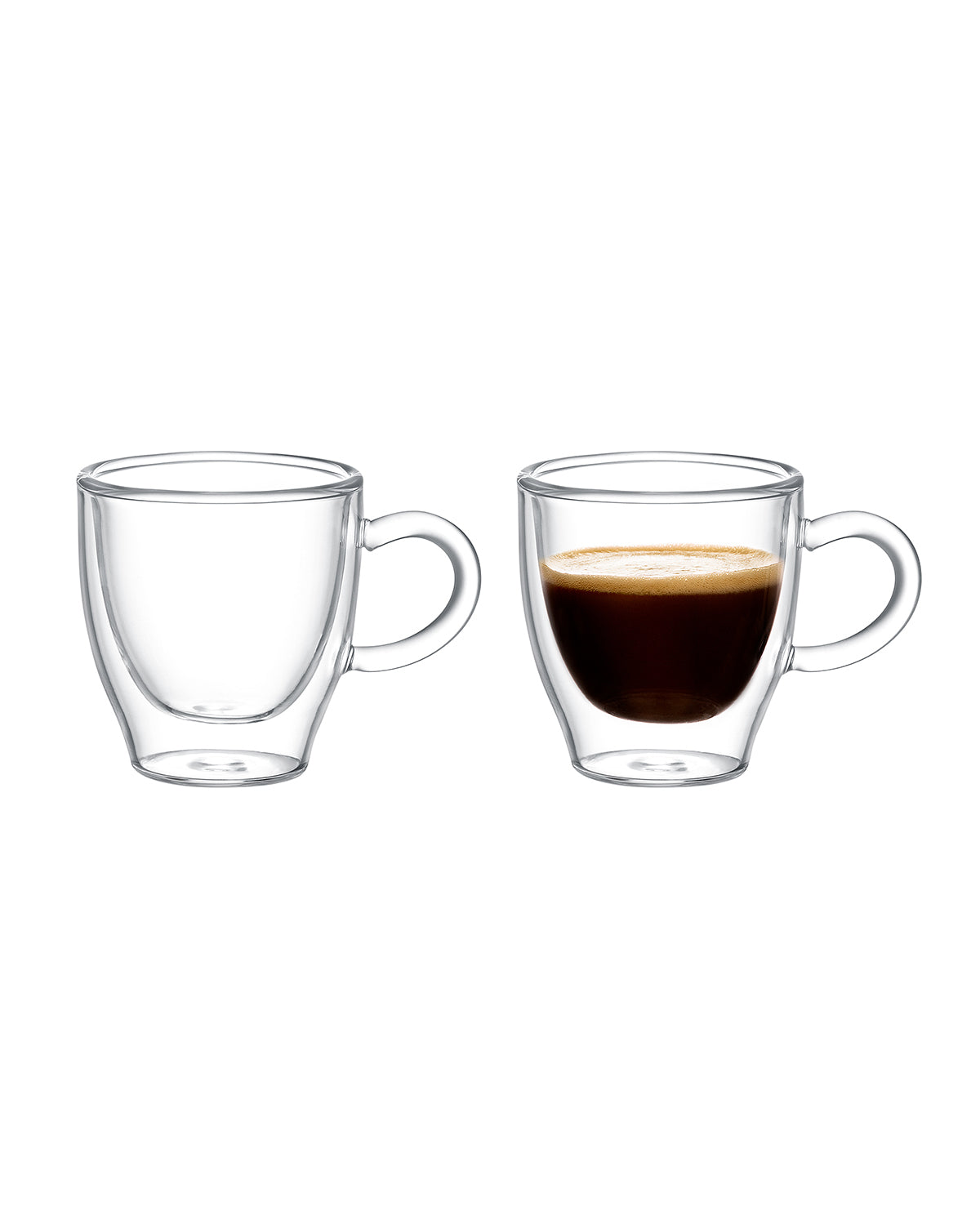 Lapelisse 2-piece Double Wall Glass Cup - 70ml - Madame Coco JO