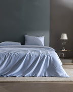 Clodia King Size Printed Satin Duvet Cover Set - Madame Coco JO