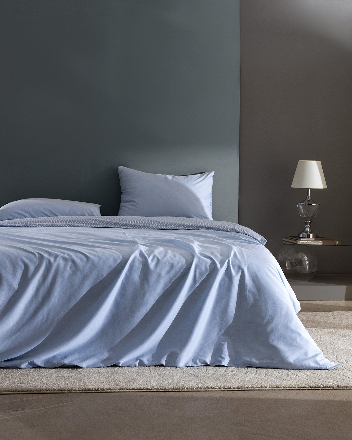 Clodia King Size Printed Satin Duvet Cover Set - Madame Coco JO